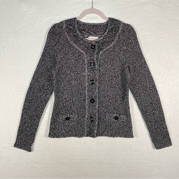 Charter Club Womens‎ Gray Knit Sweater Open Cardigan Size Small Grandmacore - Picture 1 of 8